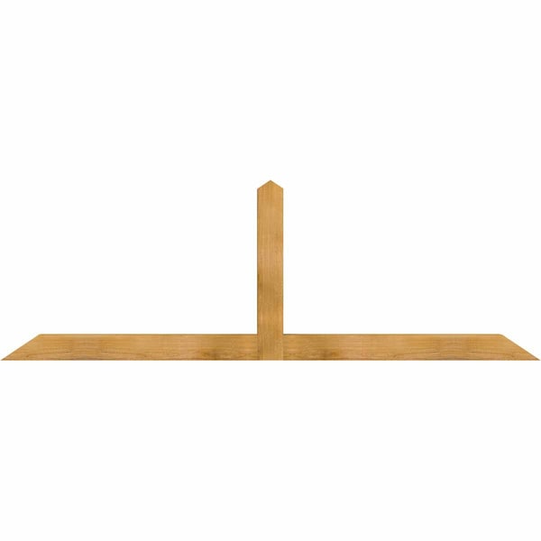 Ekena Millwork Portland Rough Sawn Timber Gable Bracket, Western Red Cedar, 84"W x 28"H x 4"D x 4"F, 8/12 Pitch GBW084X28X0404POR00RWR - main